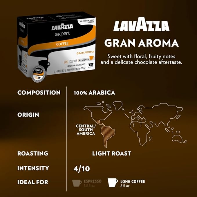 Lavazza Expert Variety Pack Contains Light Medium and Dark Roast Espresso and Coffee Capsules Compatible with Lavazza Classy Machines (36 Capsules)