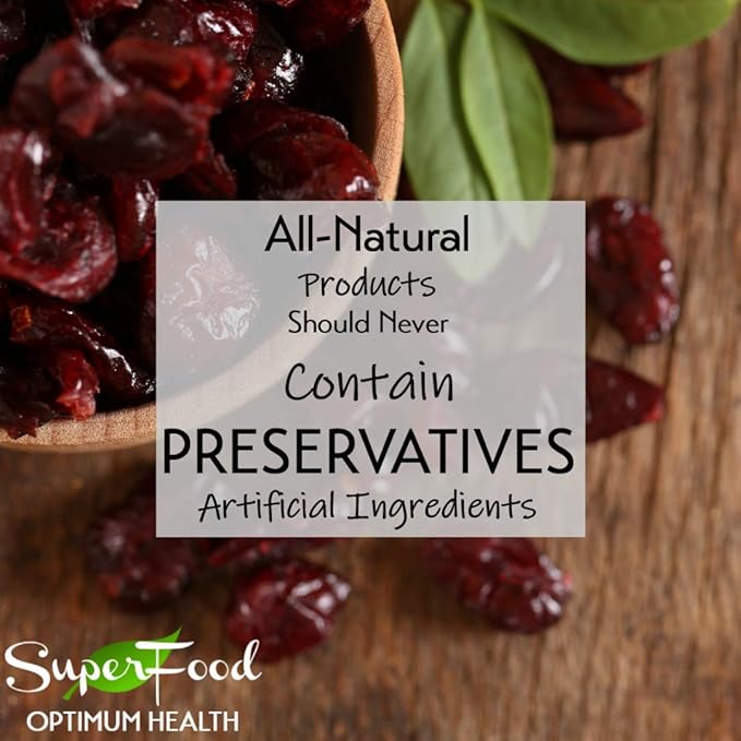 Gerbs Dried Sweetened Cranberries 2 lbs. | Unsulfured No Artificial Additives Resealable Bag | Naturally Tart &amp Juicy | Top 14 Allergen-Free