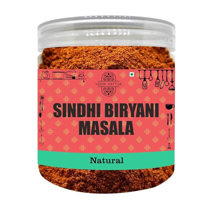 Vedik Sattva Natural Sindhi Biryani Masala 8.82 OZ / 250 GM | Pack Of 1 Box