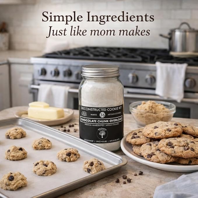Chocolate Chunk Overload Deconstructed Cookie Mix | Baking Mix Makes 36 Artisan Cookies | A Sweet Chocolatey Indulgence In Every Bite