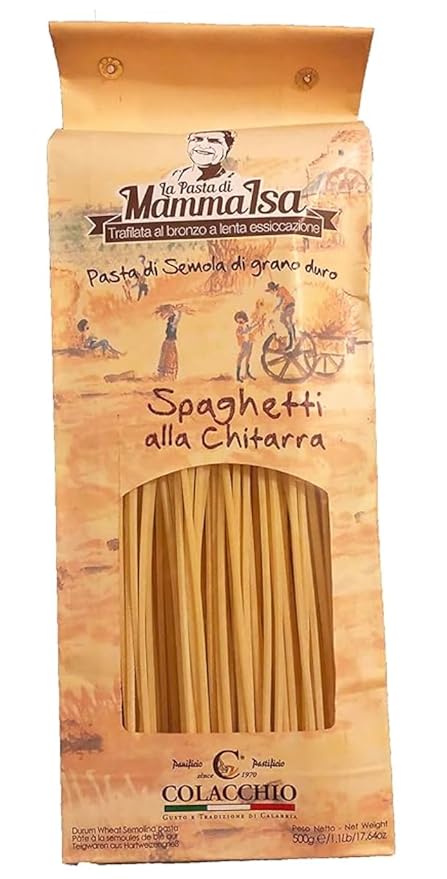 Spaghetti alla Chitarra - Semolina Pasta Imported from Italy 1.1 lb