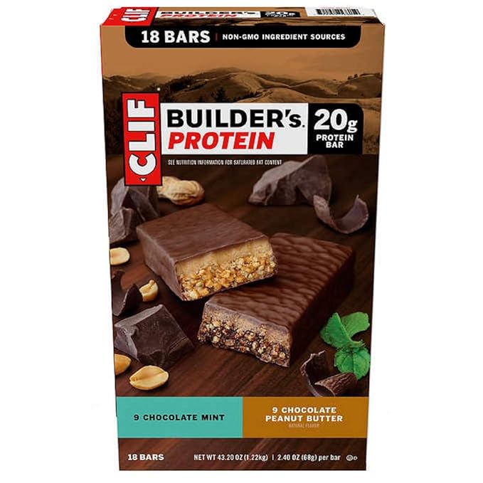 Clif Builder's Chocolate Protein Bar 2.4 oz. 18 Bars/Box (220-00543)