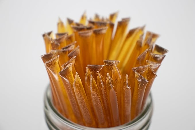 By The Cup 100% Simply Pure Honey Sticks for Tea - 100 Honey Straws