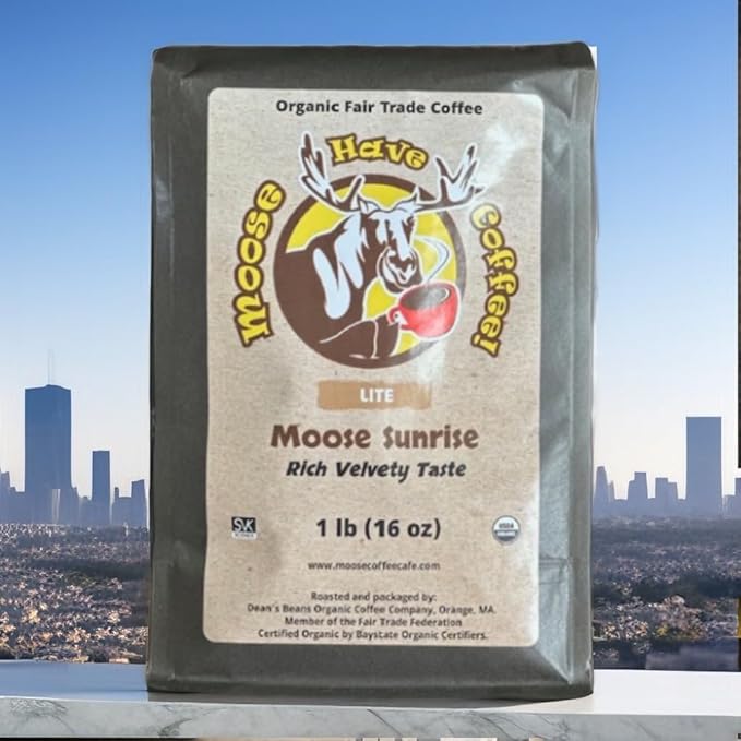 MOOSE HAVE COFFEE! ORGANIC WHOLE BEAN COFFEE – MOOSE SUNRISE COFFEE-MS1