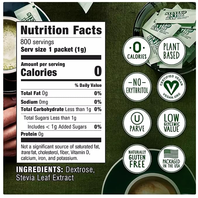 Plant-Based Zero Calorie Sweetener Packets 800 ct.