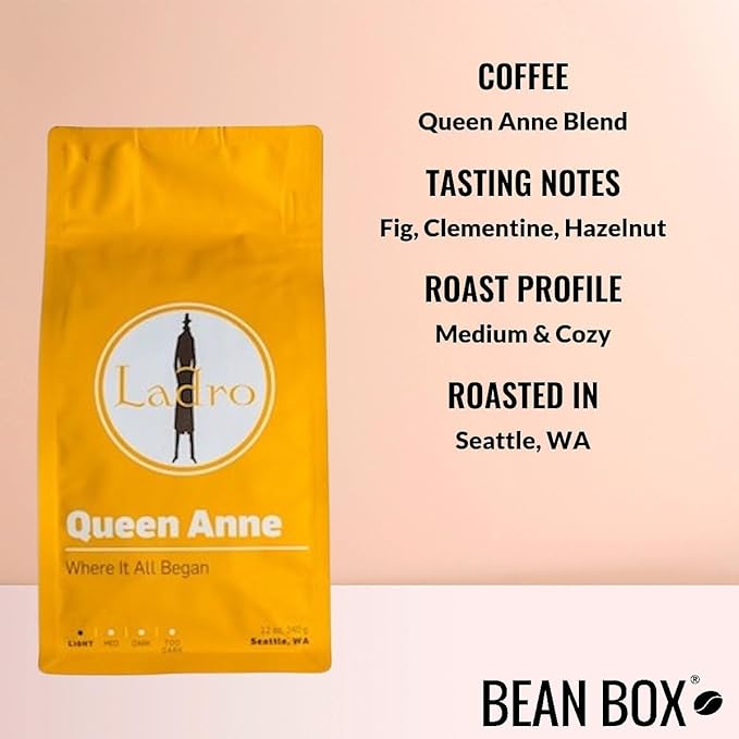 Bean Box Sampler - Roasted by Ladro Roasting 3-Pack Whole Bean Coffee Gourmet Coffee