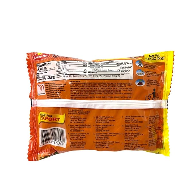 Lucky Me! Instant Noodle Soup (Sweet &amp Spicy 30 Pack)