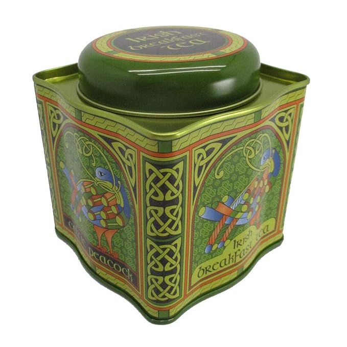 Irish Breakfast Tea - Celtic Peacock Irish Weave Designed Tin 1pack 50 count