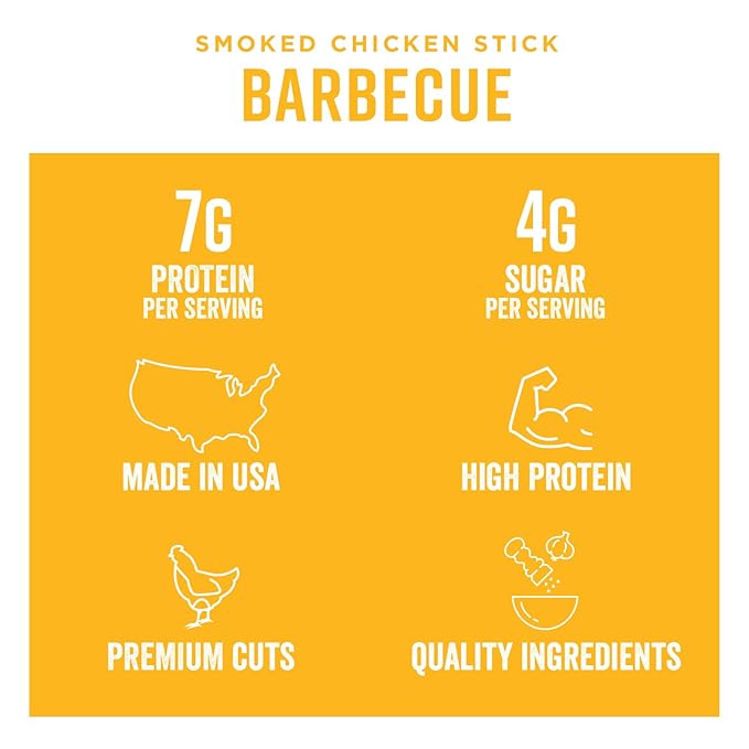 Chef's Cut Real Snack Chicken Barbecue Sticks 1 Ounce (16 Count)