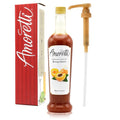 Amoretti - Armenian Apricot Beverage Infusion 94 Servings Per Bottle (750 ml) - Drink Mix &amp Water Enhancer with Pump for Flavoring Cocktails Waters Teas and other Beverages Preservative Free