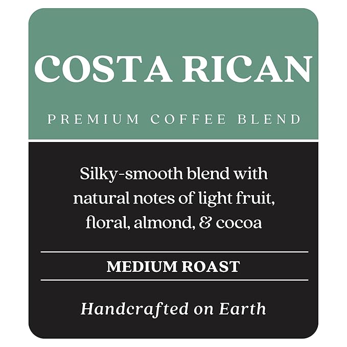 Copper Moon Medium Roast Whole Bean Coffee Costa Rican Blend 2 Lb