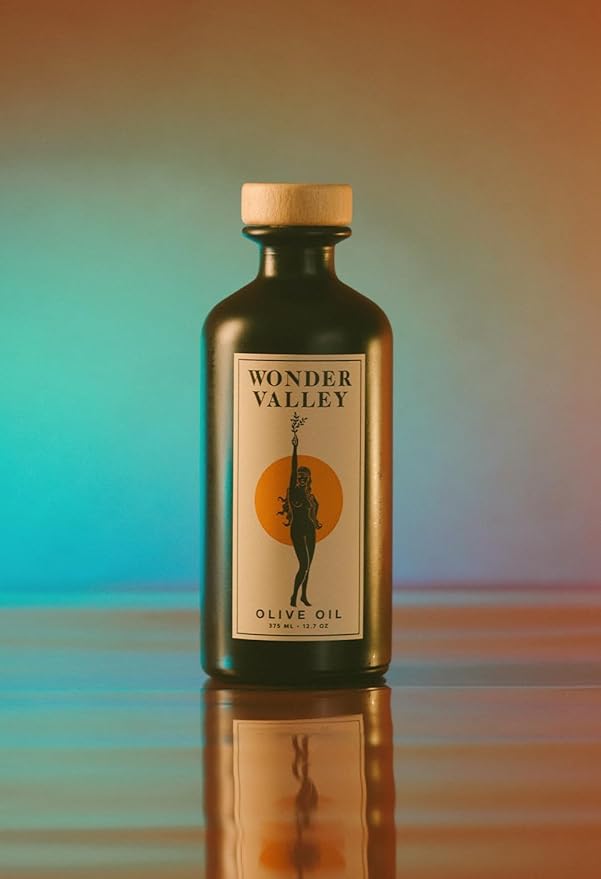 WONDER VALLEY - California Extra Virgin Olive Oil | High in Polyphenols Vitamin E Fatty Acids | Smooth Verdant Flavor | All-Purpose Everyday Cooking | Harvested Nov. 2023 (12.7 fl oz | 375 ml)