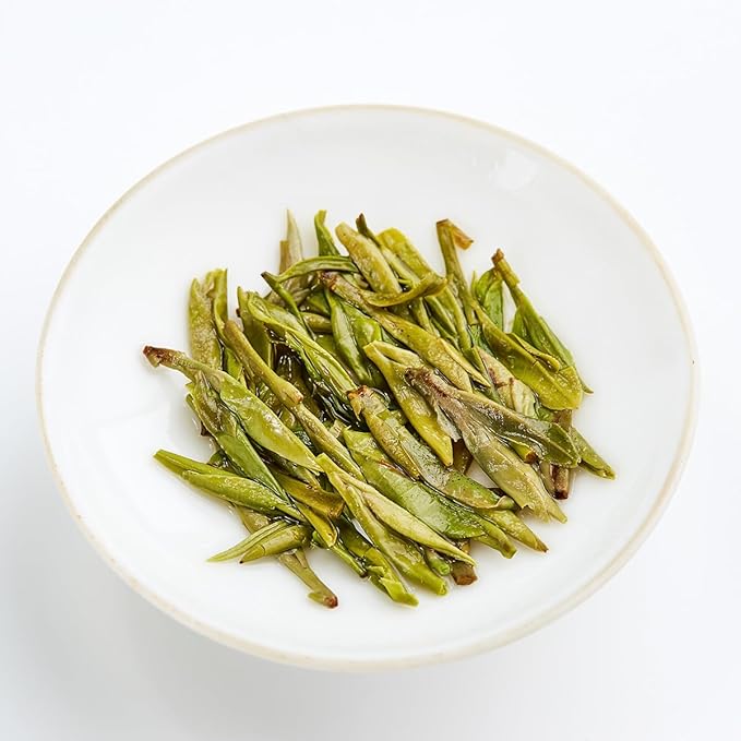 BAMATEA Longjing Green Tea Loose Leaf - Premium Chinese Dragonwell Tea 50g (1.76oz) Fresh &amp Smooth Flavor