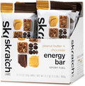 Skratch Labs Energy Bar | Peanut Butter + Chocolate (12 Pack) | Plant Based Healthy Snack | Low Sugar - 5g Protein | Non-GMO Gluten Free Soy Free Vegan Kosher