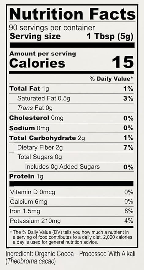 Anthony's Organic Culinary Grade Cocoa Powder 1 lb Dutch Processed Baking Cocoa Gluten Free Non GMO Keto Friendly (Pack of 2)