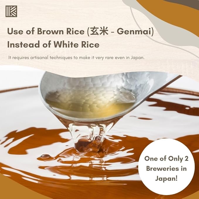Kawashimaya Mirin Japanese Traditional Sweet Rice Seasoning Made in Japan 16.9 fl oz (500ml) (Brown Rice Mirin)