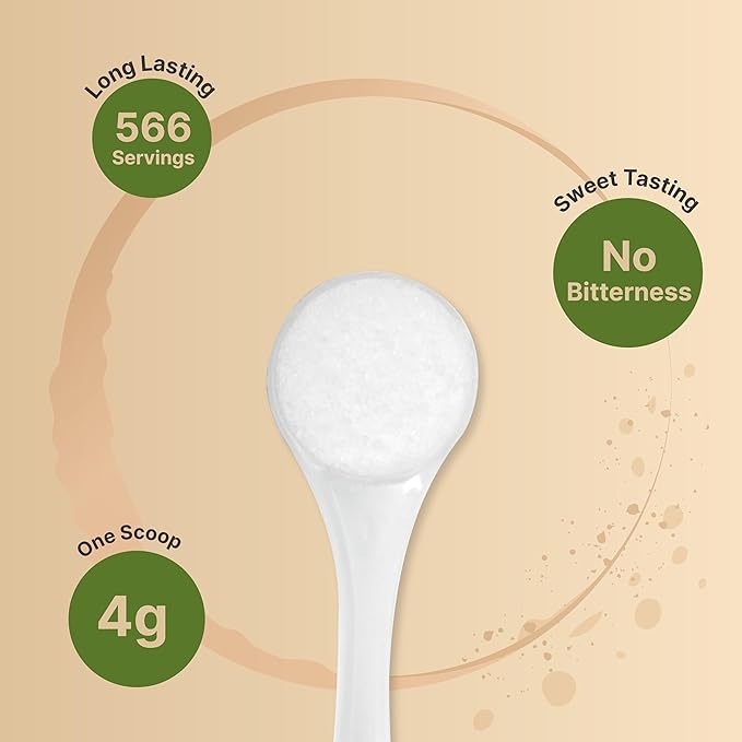 NatureBell Allulose Sweetener 5 Lbs | Keto &amp Vegan-Friendly White Sugar Substitute | 0 Calorie 0 Sugar 0 Net Carb Non-Glycemic Browns Like Table Sugar | Bulk Supply for Baking &amp Beverage