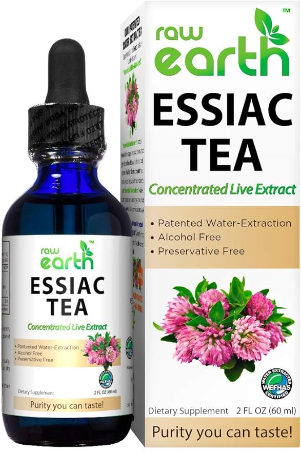 ESSIAC Tea Extract - 8 Organic Herbs &amp Sheep Sorrel Roots! - USA &amp EU Grown Herbs - Made in the USA - Patented Process - Raw &amp BioActive - Concentrated Live Extract -Alcohol FREE Sugar FR