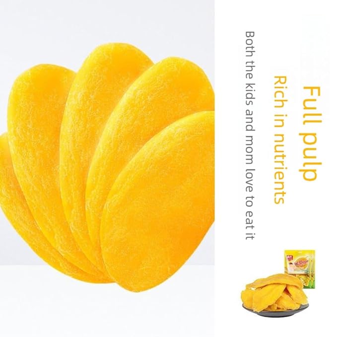 Premium Mango Dried Fruit 400g (80g x 5 Packs) Natural Sweet &amp Chewy No Artificial Additives Gluten-Free Snacking for Baking &amp Travel