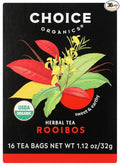 Choice Organic Teas Rooibos Red Bush Tea 16 BAGS (Pack of 3)