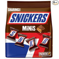 SNICKERS Minis Milk Chocolate Candy Bars Bulk – 9.7 Oz Bag (Pack of 8) Individually Wrapped Bite-Size Bars with Caramel Nougat Peanuts &amp Milk Chocolate Perfect Easter Baskets Parties Hallowe