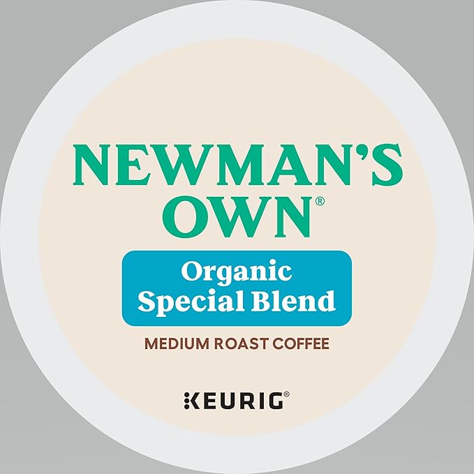 Newman's Own Organics Special Blend Keurig Single-Serve K-Cup Pods Medium Roast Coffee 96 Count