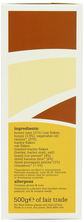 Alara Fair Trade Muesli 500 g (Pack of 3)