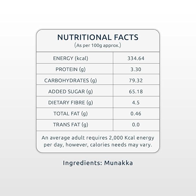 Premium Munakka Raisins - Healthy Dried Fruits 100% Natural &amp Gluten-Free | Rich in Fiber Iron Calcium &amp Boosts Immunity | Delicious &amp Healthy Snacks -200 gm