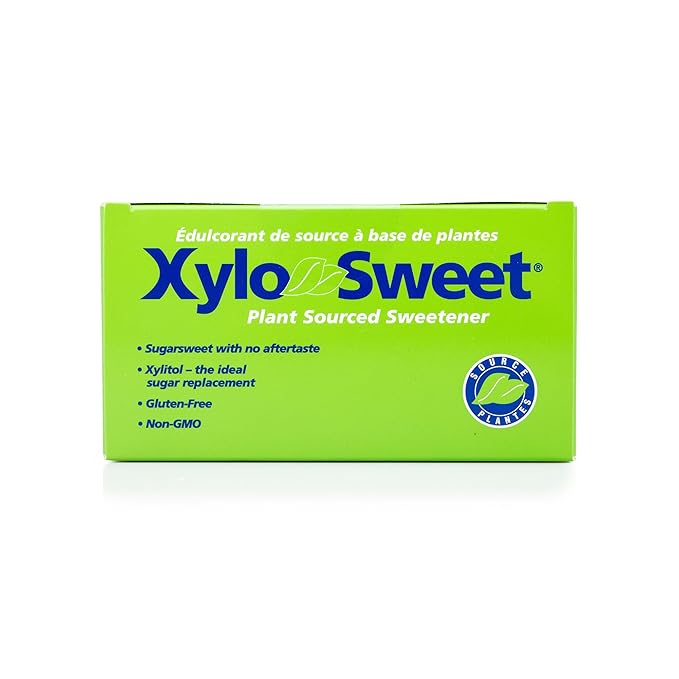 Xlear XyloSweet Plant Sourced Xylitol Sweetener - Pure Natural Sugar Substitute Granules Non-GMO Gluten-Free 100 Packets (Pack of 2)