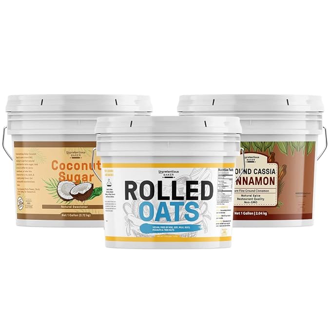 Unpretentious Sugar &amp Spice Oatmeal Bundle (1Gal) Versatile Ingredients Oatmeal Kit Breakfasts &amp Desserts