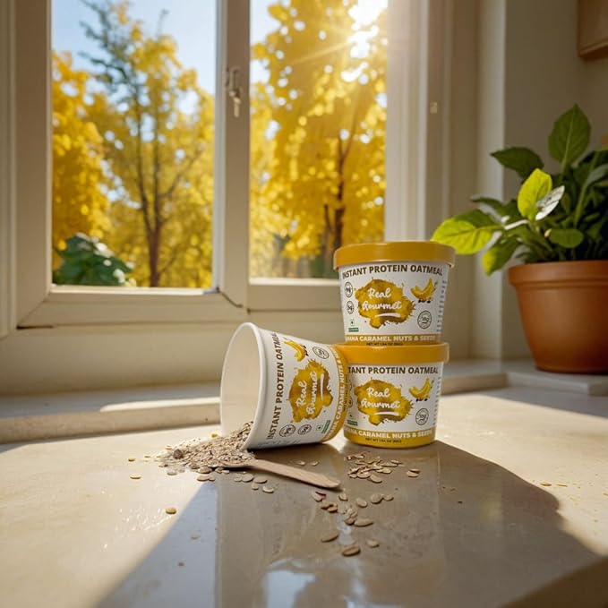 Real Milk &amp Cream Protein Oatmeal (18 count). Sold in 9000+ stores &amp more than 100k cups every month. Made with real milk &amp cream — never whey which is a highly processed industrial bypr