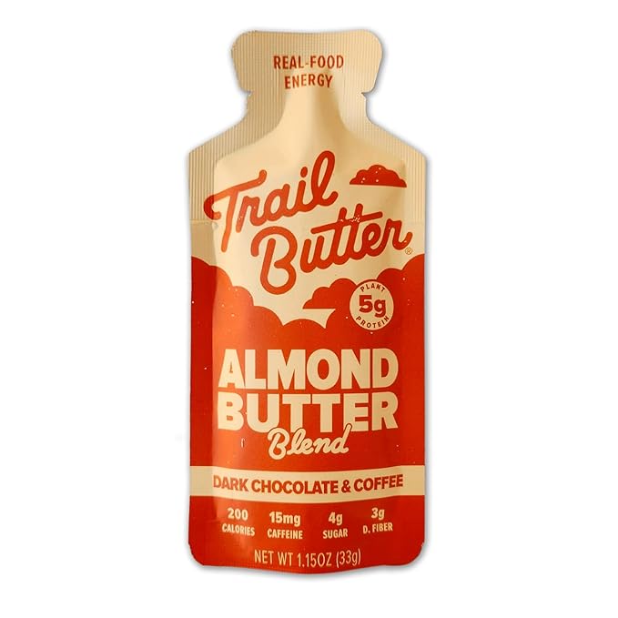 Trail Butter Lil’ Squeeze Nut Butter Energy Pouches 1.15oz (12-Pack) – Real Food Endurance Fuel Protein Snack for Hiking Running Cycling &amp Travel – 5g of Protein per Pouch – Dark Chocolate &am