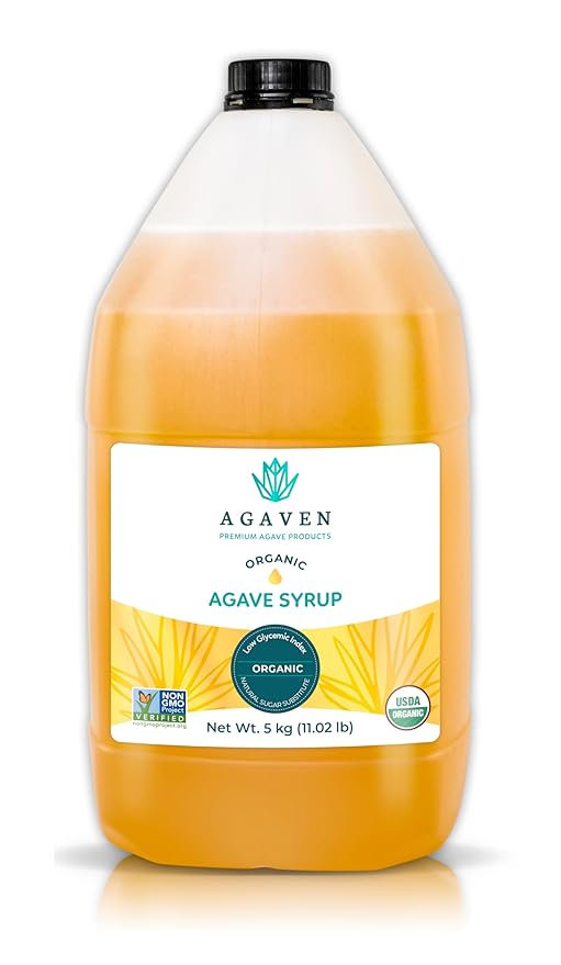 Agave Bulk Nectar By AGAVEN Natural Syrup Sweetener (Natural 176.37 Ounces)