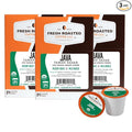 Fresh Roasted Coffee Organic Java Taman Dadar | USDA Organic RFA Kosher | Medium Roast 72 Pods for K Cup Brewers