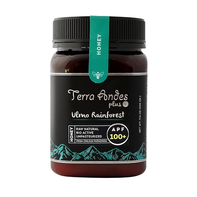 Ulmo Rainforest Raw Honey by TERRA ANDES PLUS | APF 100+ Pure Honey 17.6 oz