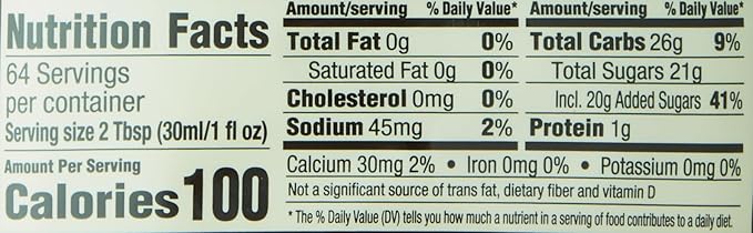 Torani Pumpkin Pie Puremade Sauce 64 oz Bottle 1 Count