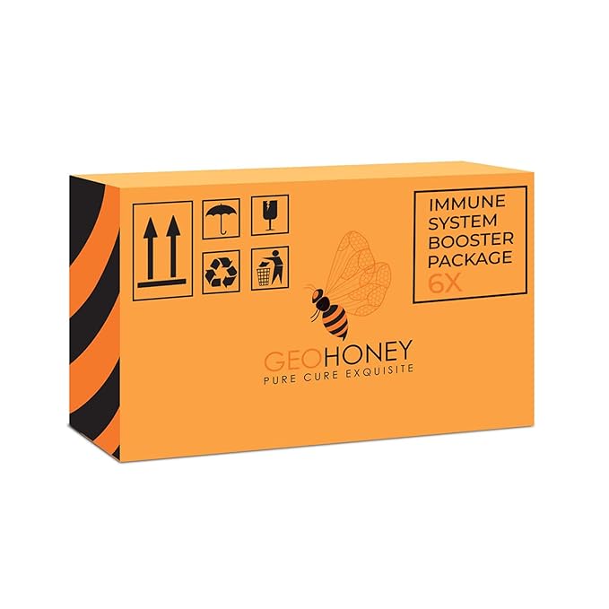 GeoHoney Immune System Booster Package Premium Medicinal Honey Collection 9.3 lb Total 6-Pack