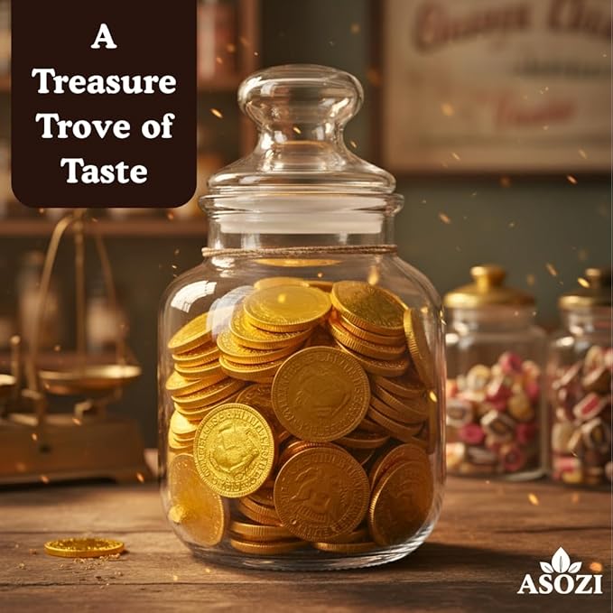 Gold Chocolate Coins 1lb Approx 80 Pieces of Premium Milk Chocolate Gold Coins Ideal Coin Candy for Gift Baskets and Holiday Celebrations Parties Events and Festive Decorations St. Patrick's Da