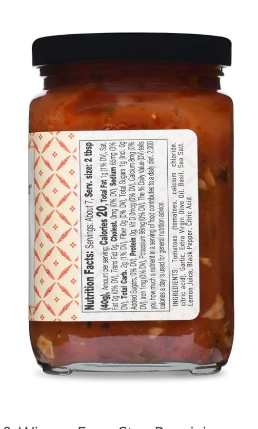 Four Star Provisions Fischer &amp Wieser - Sauces Spreads Jellies Jams &amp Dips (Garlic &amp Basil Bruschetta Spread 10oz)
