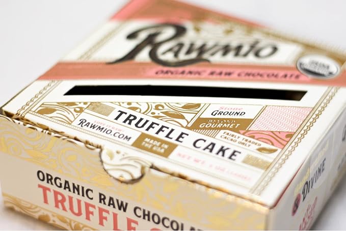 Rawmio Mini Chocolate Truffle Cake - 5 oz. Raw Organic Vegan Gluten-Free - 2 Packs