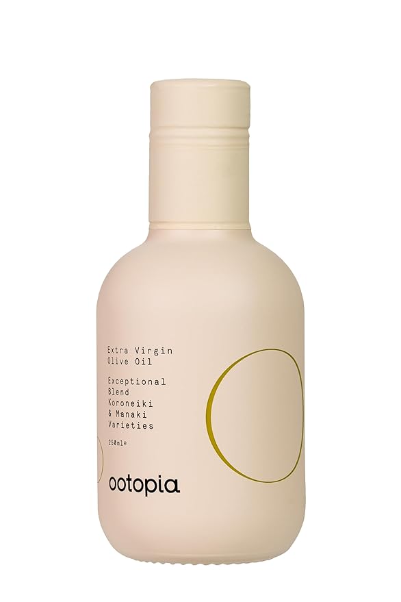 Ootopia Greek Extra Virgin Olive Oil - Organic Koroneiki and Manaki Oil Blend Made from 100% Pure Early Harvest Koroneiki and Manaki Olives - Polyphenol Rich Glass Bottle (8.45 fl oz)