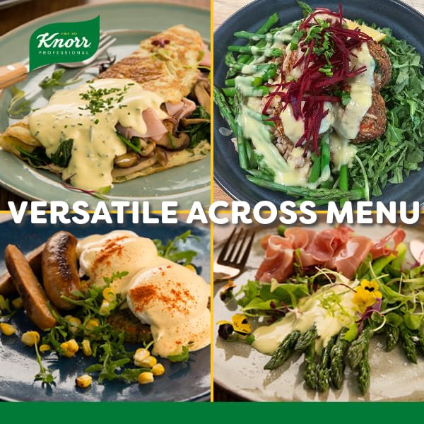 Knorr Professional Ultimate Hollandaise Sauce Mix Vegetarian Gluten Free No Artificial Flavors or Preservatives No added MSG 30.2 oz Pack of 4