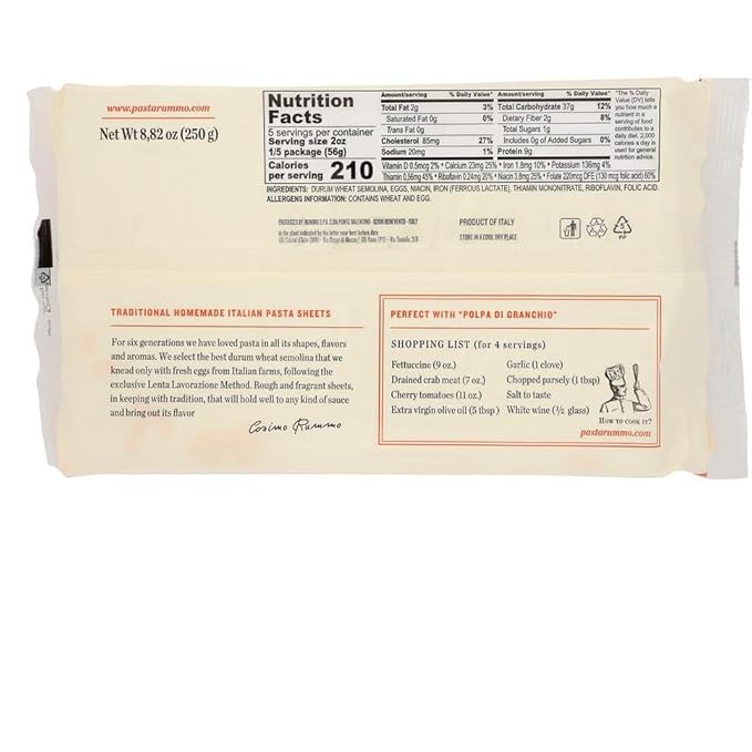 R.ummo Egg Nest Fettuccine Pasta - 8.82 oz (Pack of 12)