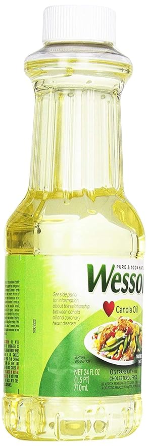 Pure Canola Oil 24 fl oz (710ml) (Pack of 2)