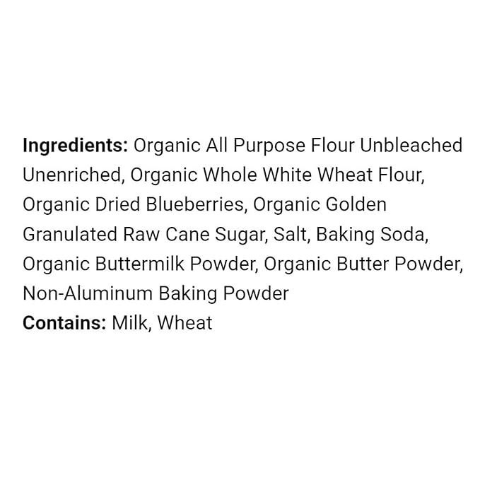 War Eagle Mill Organic Blueberry Buttermilk Pancake &amp Waffle Mix 22 oz Bag (Pack of 2)