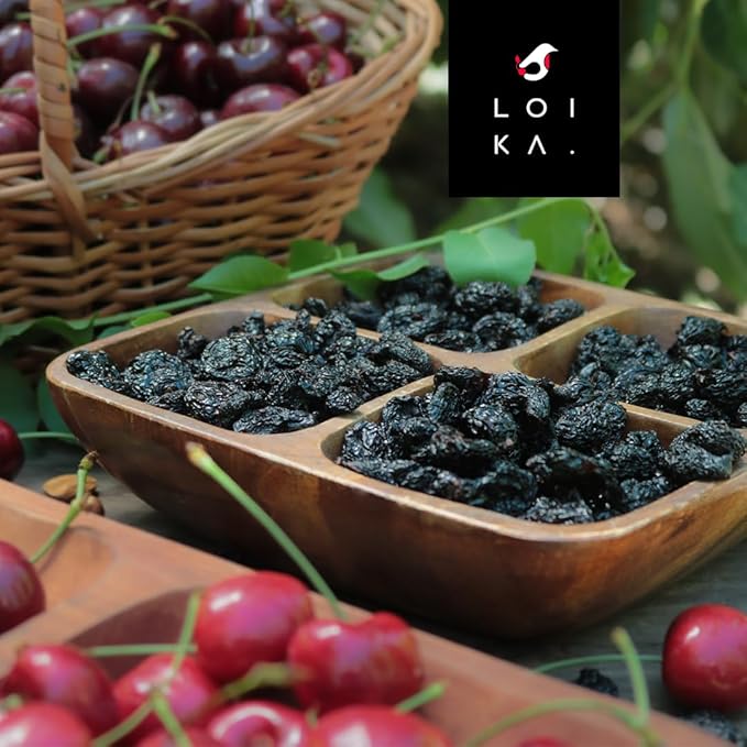 Loika - 100% Natural Dried Sweet Pitted Cherries 11.02 lbs – Bulk Pack Naturally Sweet No Added Sugar No Preservatives GMO-Free High in Fiber Ideal for Cooking &amp Industrial Use