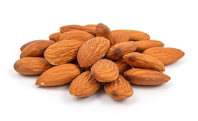 Dry Roasted California Salted Almonds with Healthy Himalayan Salt (4 Lbs.) - Vegan &amp Keto Friendly - Roasted to Perfection - Super Crunchy - Secert Family Recipie - Farm Fresh Nuts Brand