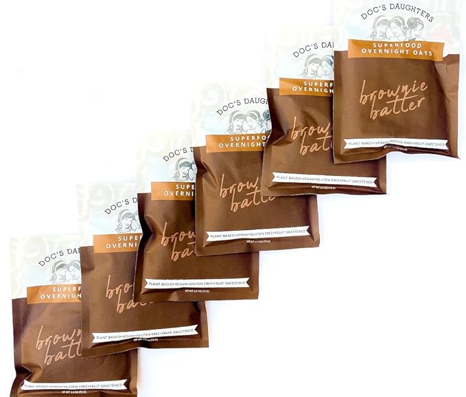 Doc's Daughters Superfood Overnight Oats - Brownie Batter (6 Pack)