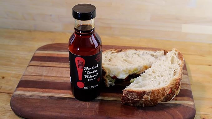 OMG! Gourmet Sundried Tomato Balsamic Dipping Oil | As found in Pike Place Market (Delicious Perfect for breads veggies salads and marinades) 177ml/6oz