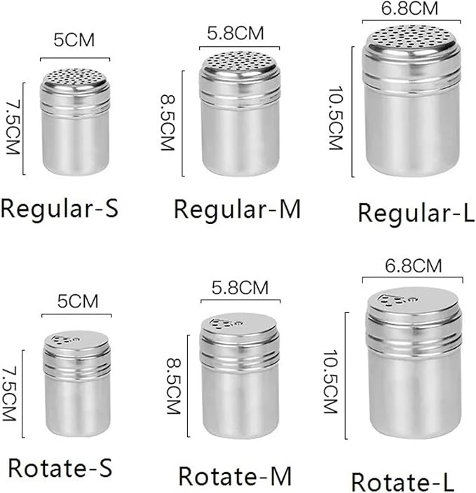 Stainless Steel Barbecue Sprinkling Bottle - Rotating Seasoning Tank for Perfect Spicing and Flavoring(Rotate-S)